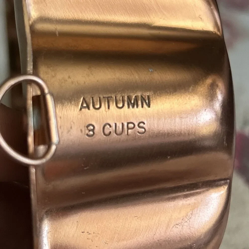 Vintage Copper Colored Oak Leaf & Acorn Mold Wall Hanging Kitchen Butter Mom